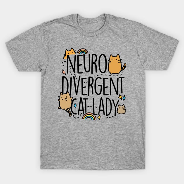 Neurodivergent Cat Lady T-Shirt by Boots